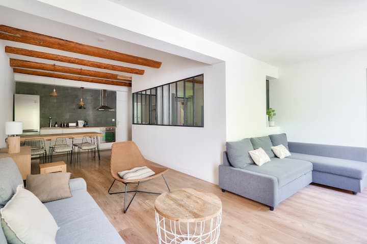 Nocnoc Le Palme - נוף למטבח ולסלון