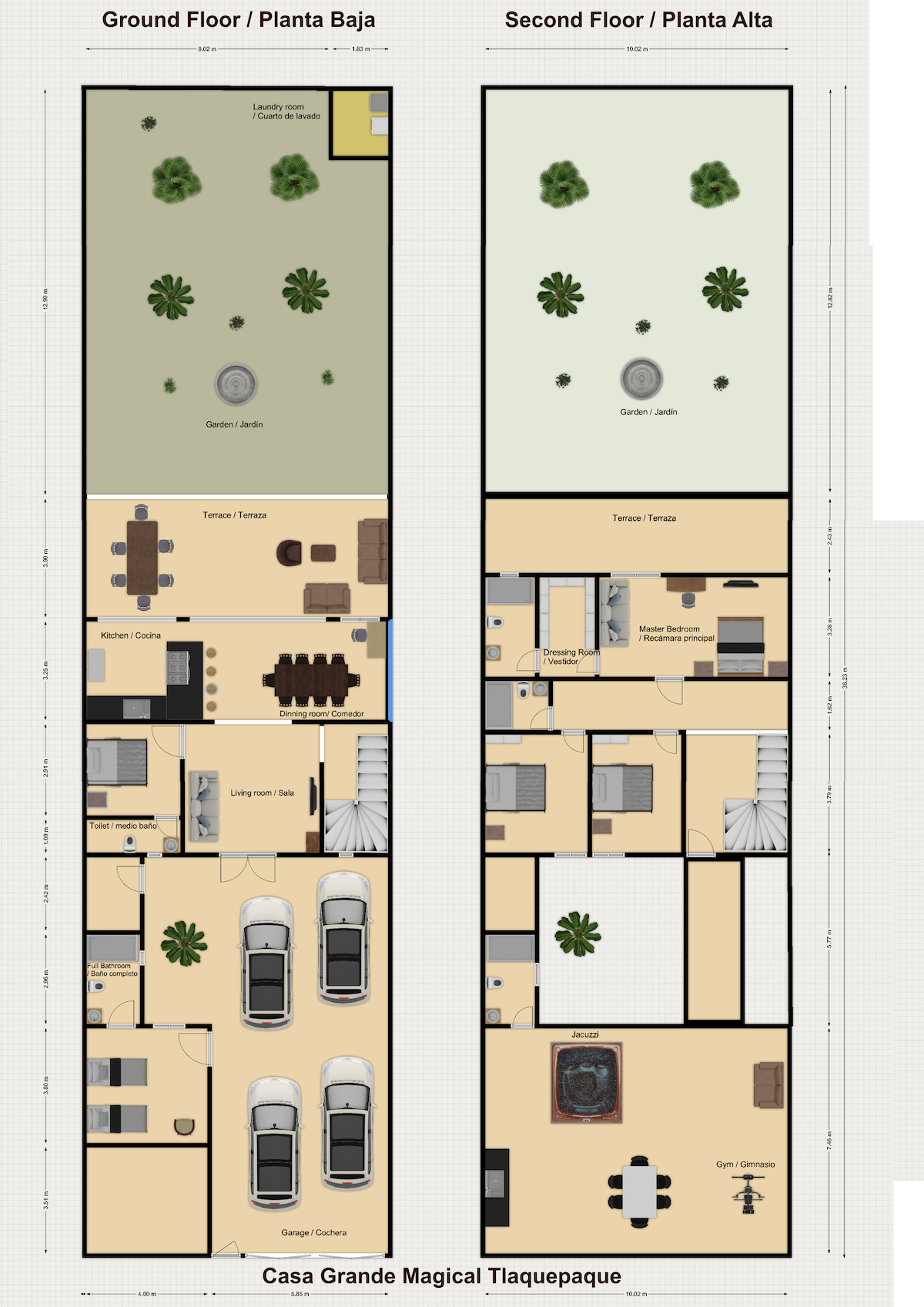 Successful Airbnb property: Urban Hacienda downtown, quiet, garden, jacuzzi in Tlaquepaque