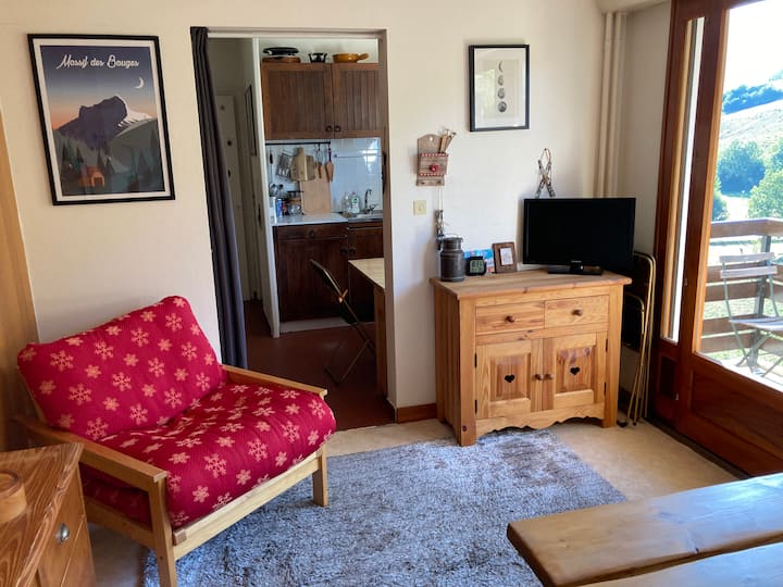 Charmant Studio Avec Balcon Au Cœur Des Bauges - Aillon-le-Jeune