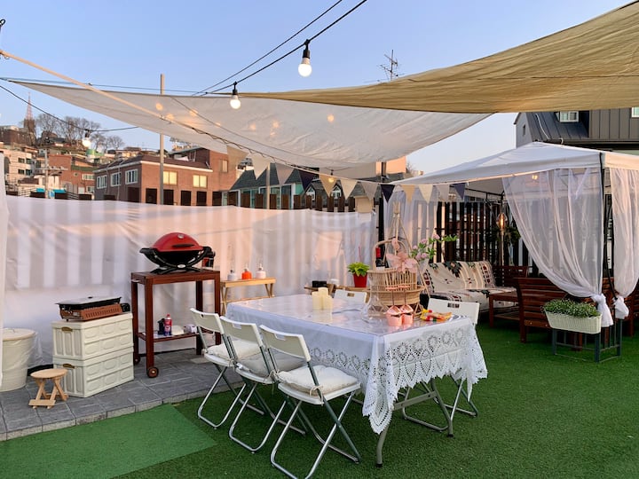 [ 1 All Night Package/17 00 9 00] Namsan View Rooftop, Noksapyeong