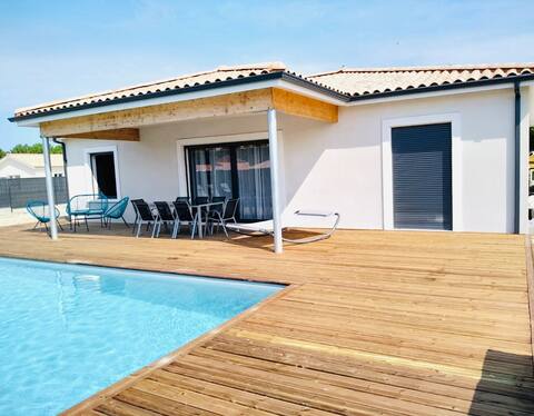 L'Océane Villa 8 pers. Ocean WIFI A/C POOL