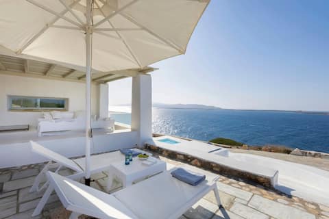 Thea Villas Paros , Villa Azur, view, private pool