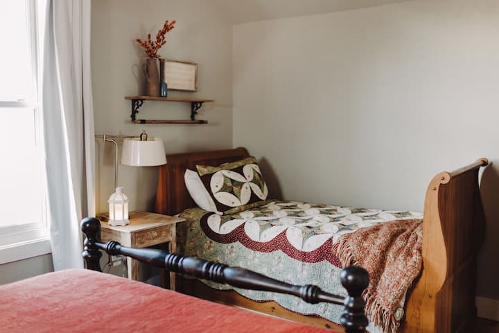 One of the benefits of this room is for small families with a young child who wants to sleep nearby.