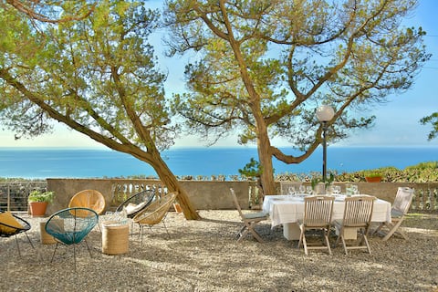 Villa Sorriso - with private pool right by the sea
