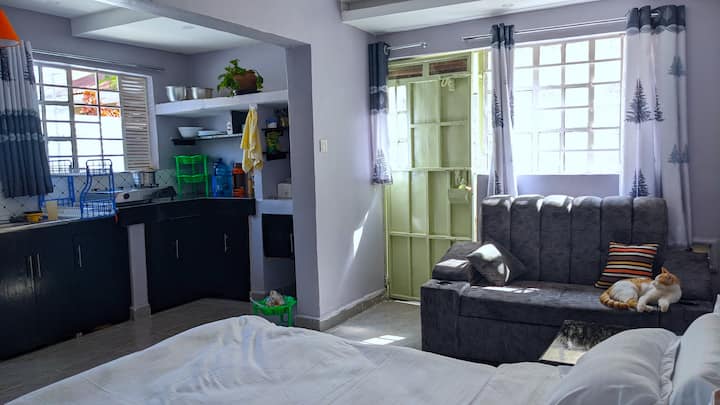 Nubian Palm Staycation Studio 15mins To Airport. - Kisumu