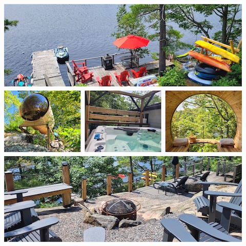 Muskoka retreat with hot tub, sauna, tennis & golf