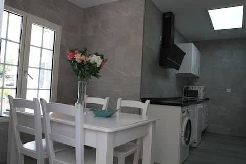 two bedrooms,exclusive kitchen and swimming pool