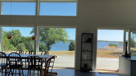 House with sea view and jetty outside Karlskrona