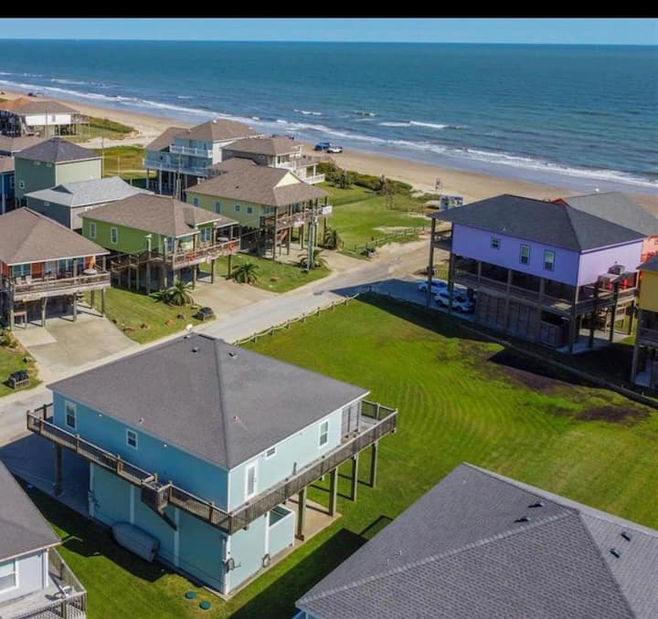 JUST LISTED Beach House Steps Away from the Beach Houses for Rent in Bolivar Peninsula, Texas