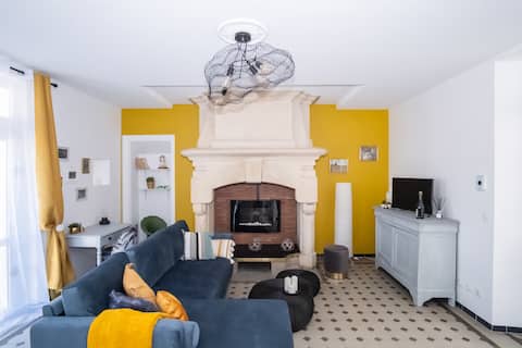 Annonce Airbnb populaire: Sublime VILLA center 6 bedrooms 4 bathrooms garden jacuzzi wifi à Cabourg