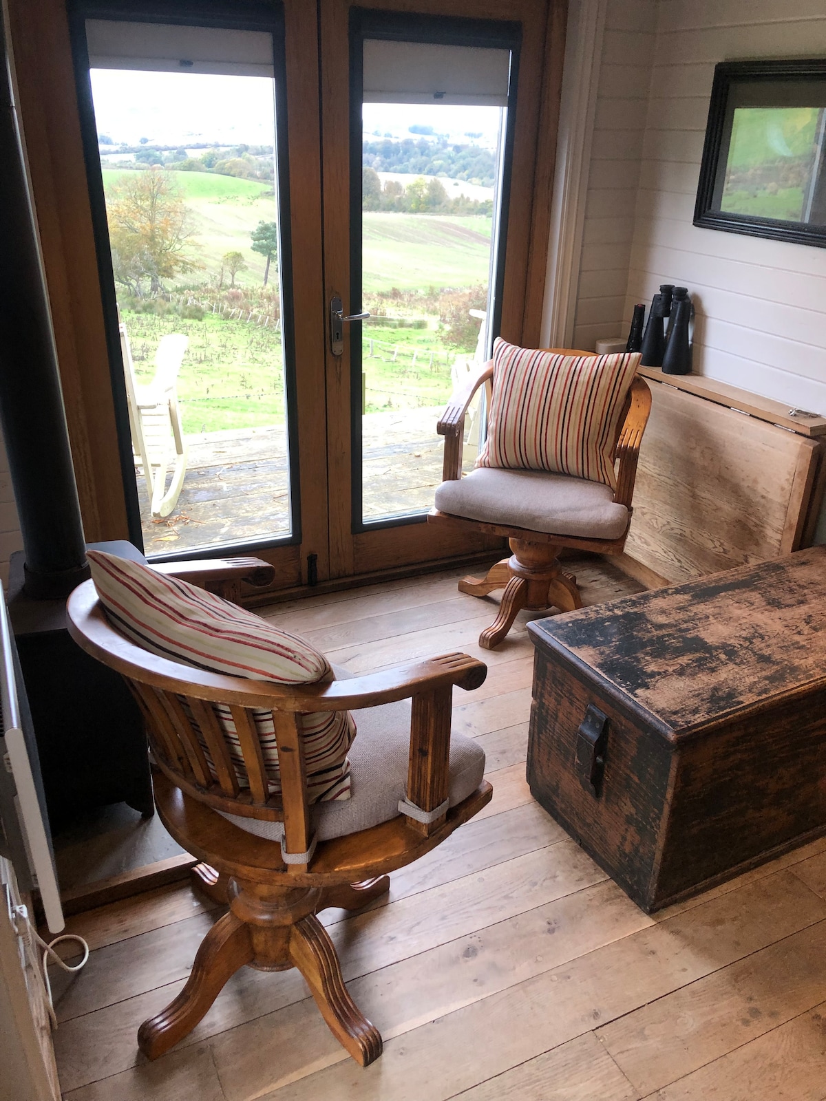 Top Airbnb: The Goods Wagon, private garden and stunning views in Northumberland