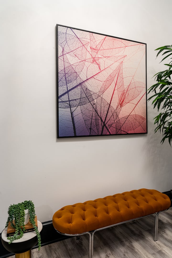 Decorative details of the living room with seating area