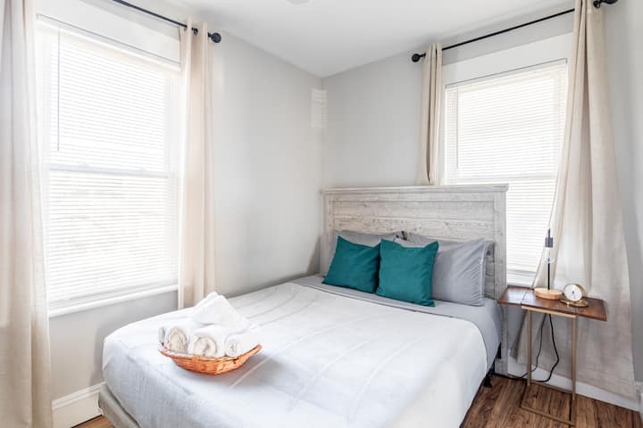 Enjoy a high quality mattress for maximum comfort during your stay.