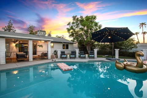 Stylish Family Home w/ Heated Pool & BBQ!