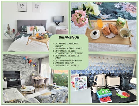 Favorite, 15 min from Paris + Private parking