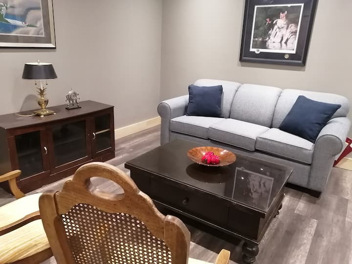 Sofá cama en el sótano