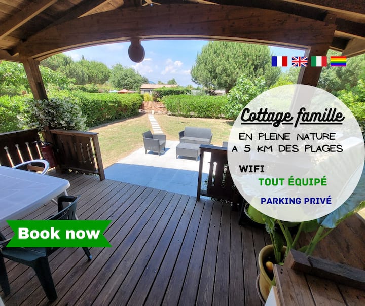 Mimosa cottage 5km from Carqueiranne beaches