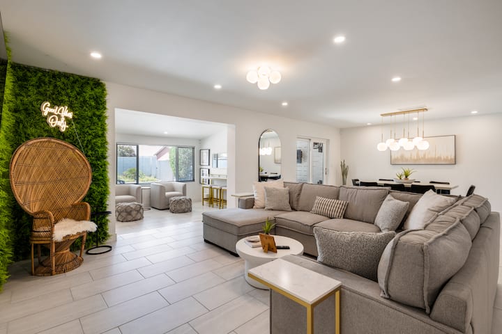 Spacious open concept floor plan with plenty of room for large groups,  designed for comfort.