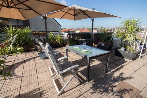 Penthouse private terrace stunning sunset
