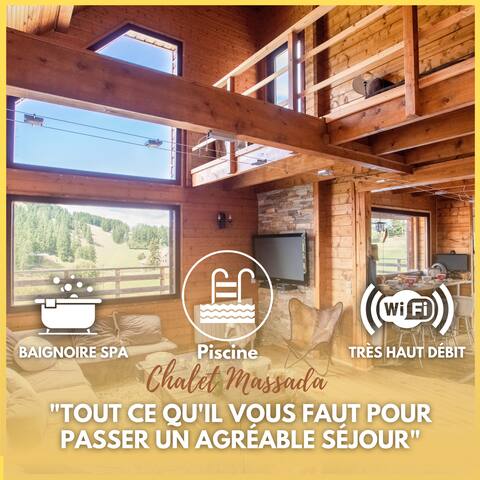 Chalet Massada - Vallberg - Jacuzzi /Piscine -Wifi