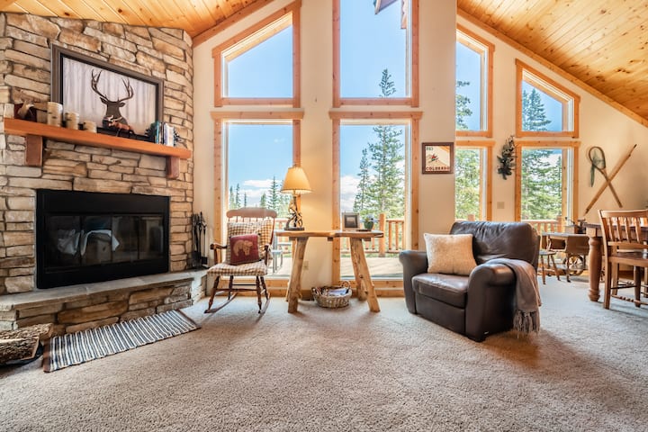 Lazy Moose Mountaintop Cabin | Fireplace+starlink - Alma, CO