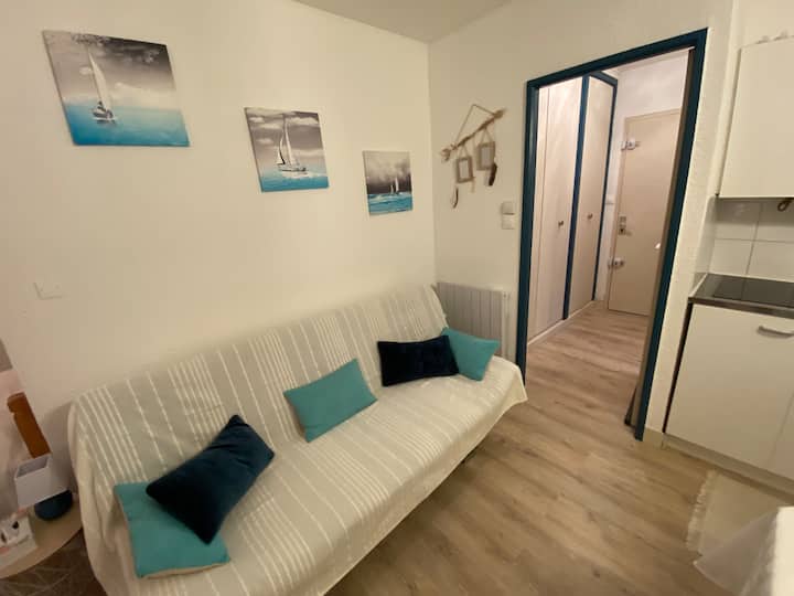 Joli T2 Cosy
Accès Direct Mer
Balcon Clim Parking - Le Barcarès