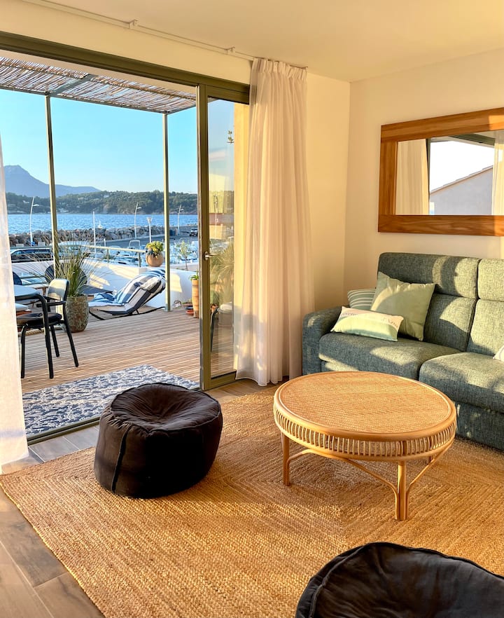 Villa Blu Maris Sur Le Port Des Oursinières - Le Pradet
