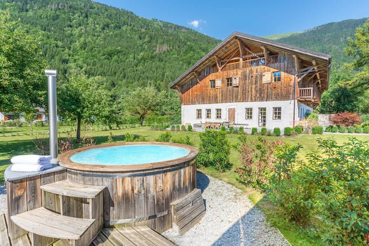 Detached 500m2 Farmhouse With Yoga Studio, Hot Tub And Sauna - Samoëns