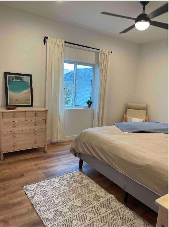 Bedroom #1: King bed; pack and play available for this room. 