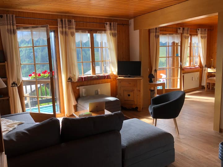 Bel Appartement 6 à 10 P Face Aux Dents Du Midi - Champéry