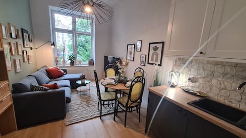 Successful Airbnb property: "Jaspis" Apartment in the center in Ołbin