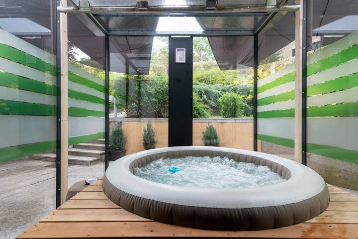 Cozy family suite with billiard sauna hot tube gallery image 2