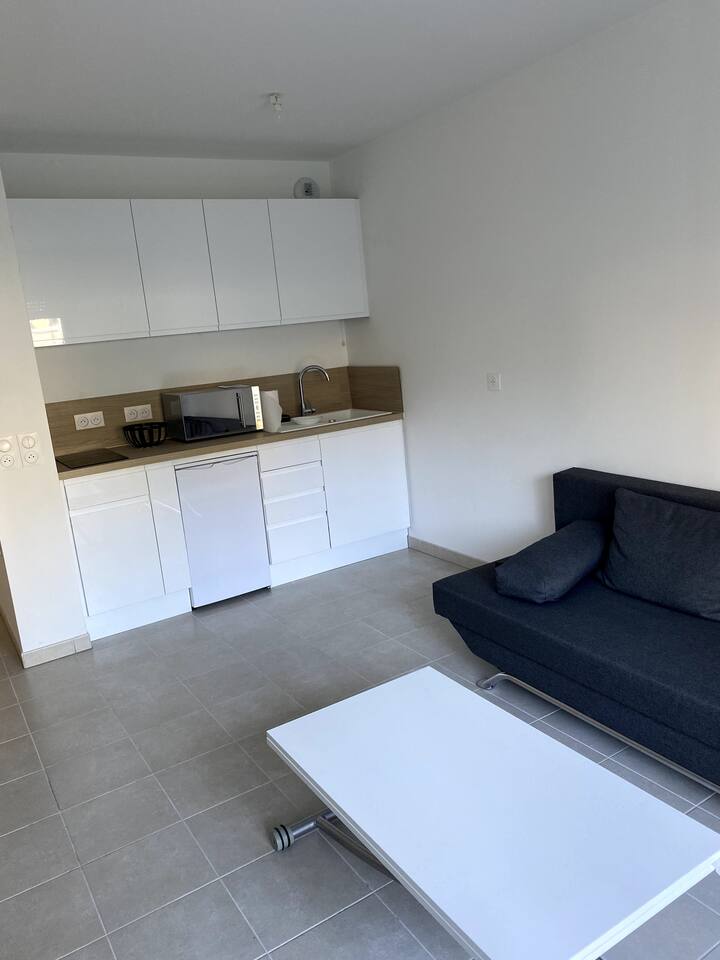 Beautiful garden apartment 200 m from the train station Apartments