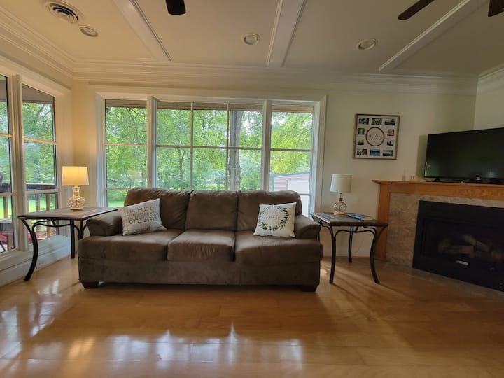 Caminetto per le notti fredde.