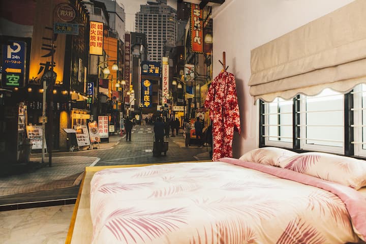 Dormitorio 2 (planta baja) : cama tamaño queen estilo tatami
