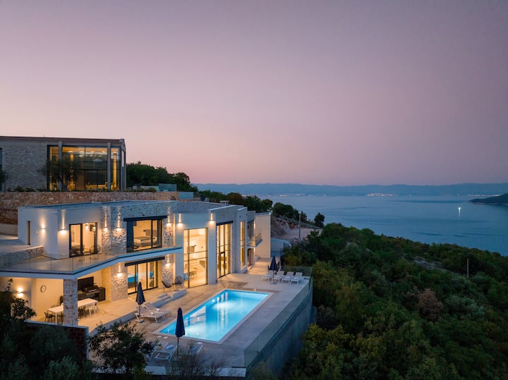 Luxury modern villa with panoramic views