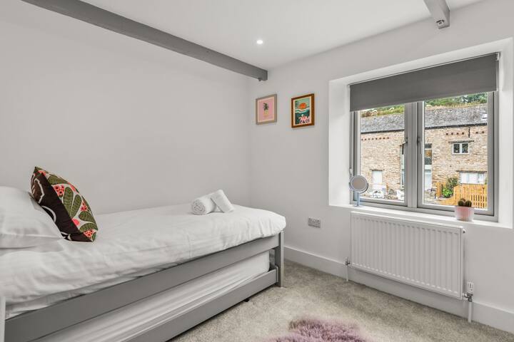 Double bedroom featuring a trundle bed, which can be made into a super-king.