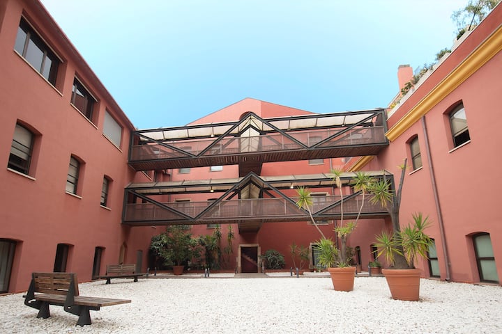 Výhľad na vonkajšiu terasu