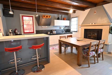 Renovated historic house with patio and garden