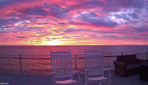 Exclusive Beachfront Home w/ 180° Views & Hot Tub!