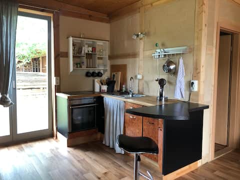 Charming guest house made of clay and hemp