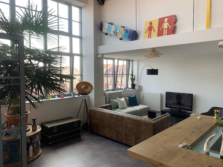 Très Beau Loft En Résidence Avec Stationnements - Lille