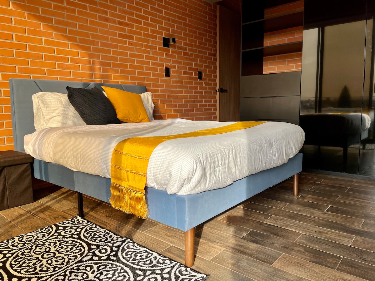 Chambre des maîtres, lit queen 