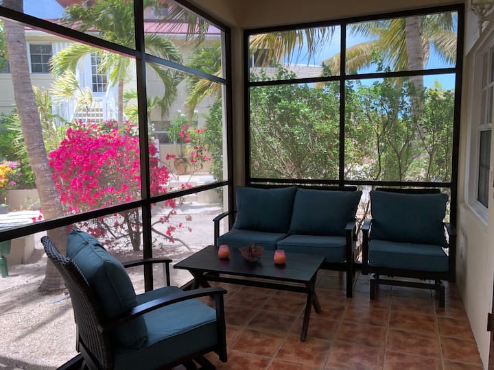 Прекрасна прожекция на верандата  , много уединено !