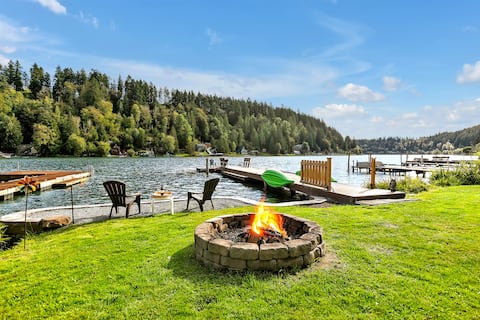 Waterfront Rustic Cabin, Mt. Rainier, Rest & Relax