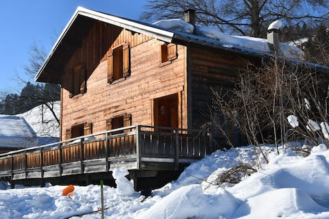 L'Hêtre Heureux - Family cottage with Mont Blanc view