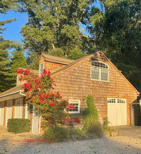 Navesink River Carriage House with water views.