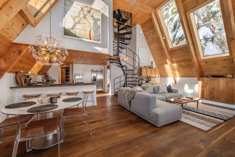 Mountain Modern The Tahoe A-Frame w/ Private Pier!
