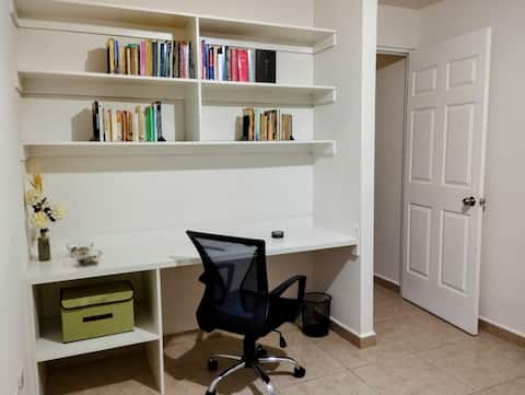 Executive apartment for working and relaxing