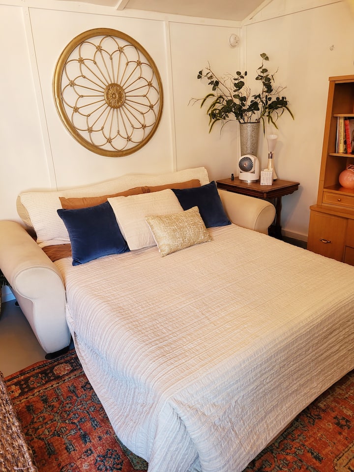 Sofa sleeper - memory foam mattress.